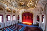 A view of a stage. Links to Gifts of Cash, Checks, and Credit Cards